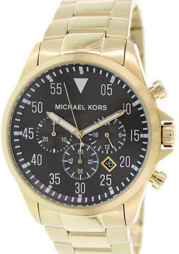 michael kors gage bracelet watch|Michael Kors Men's Chronograph Gage Gold.